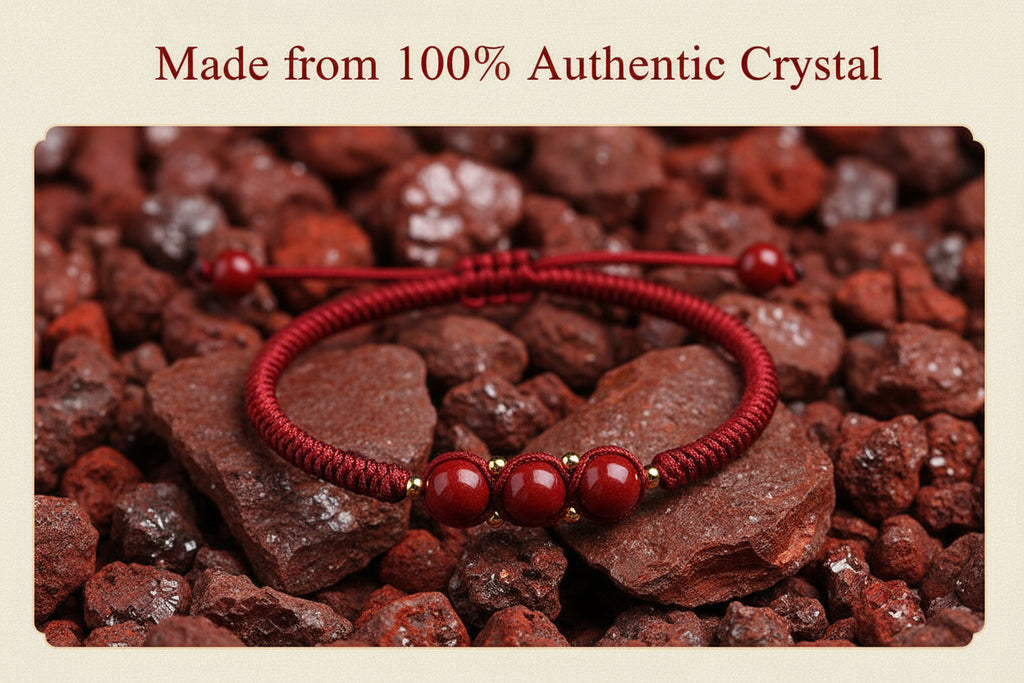 Unbroken Hand-Woven Cinnabar Small Beads Bracelet