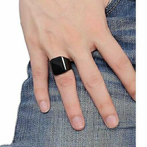 UNBROKEN BLACK SQUARE RING