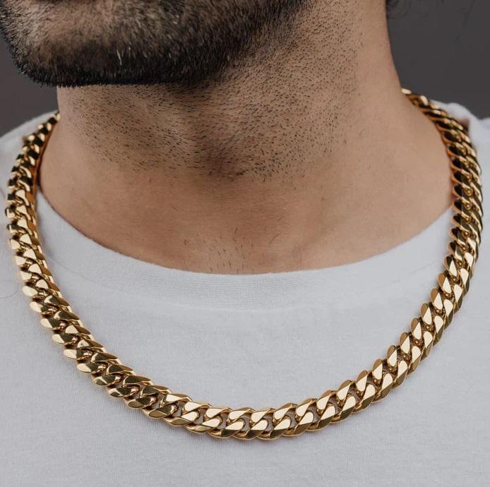 Men's Golden Cuban Chain
