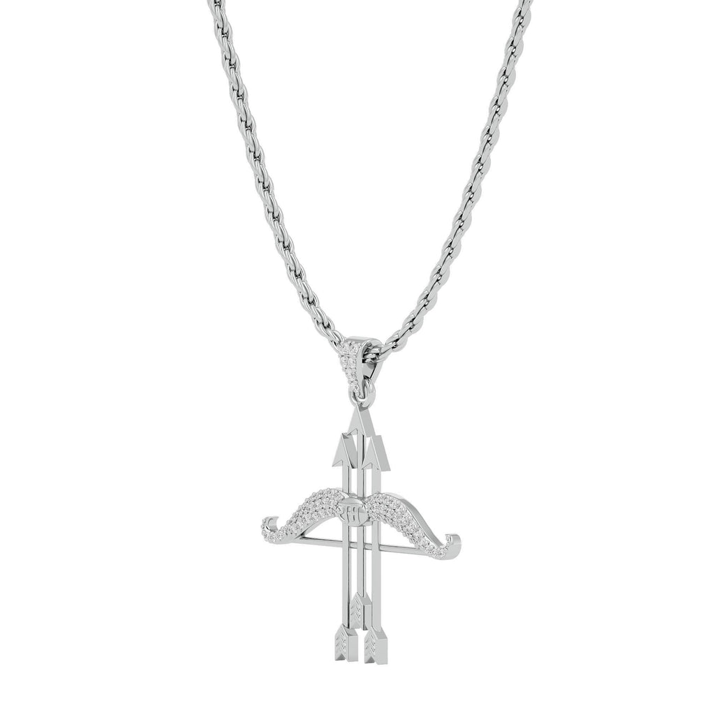 Ram Dhanush Silver Plated Pendant Chain