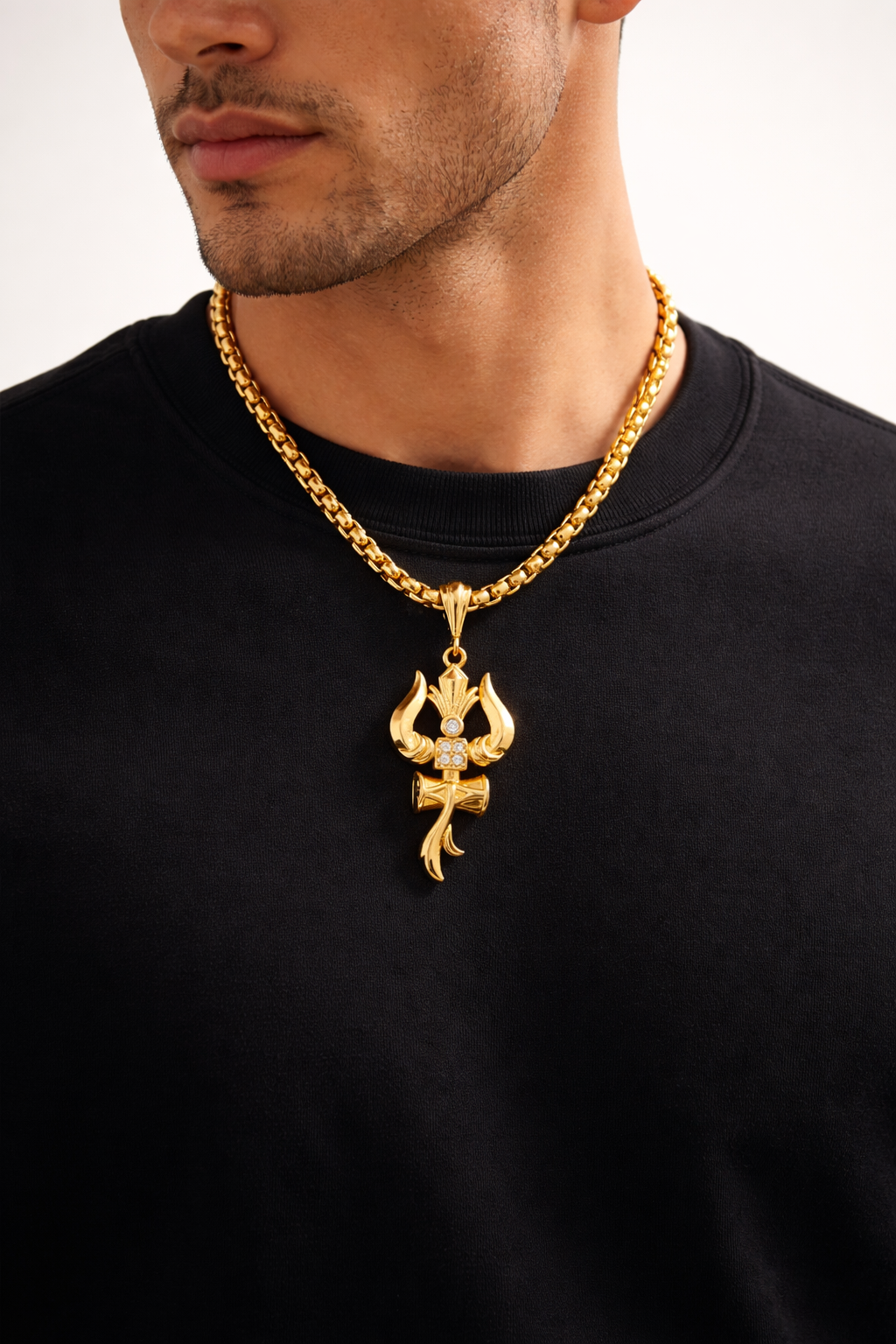 UNBROKEN Trishul Pendant with Chain