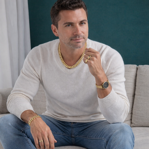 Men's Golden Cuban Chain