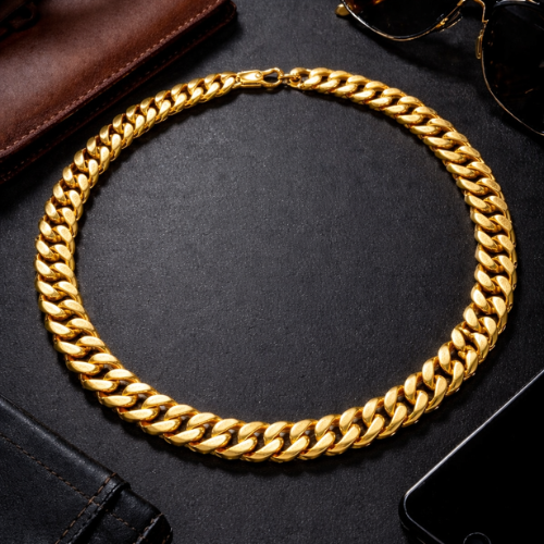 Men's Golden Cuban Chain