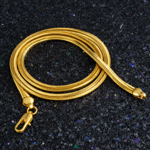 UNBROKEN  Men'sGolden Snake Chain