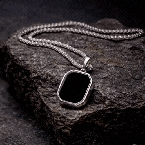 Men's Silver Plated Chain With Pendant